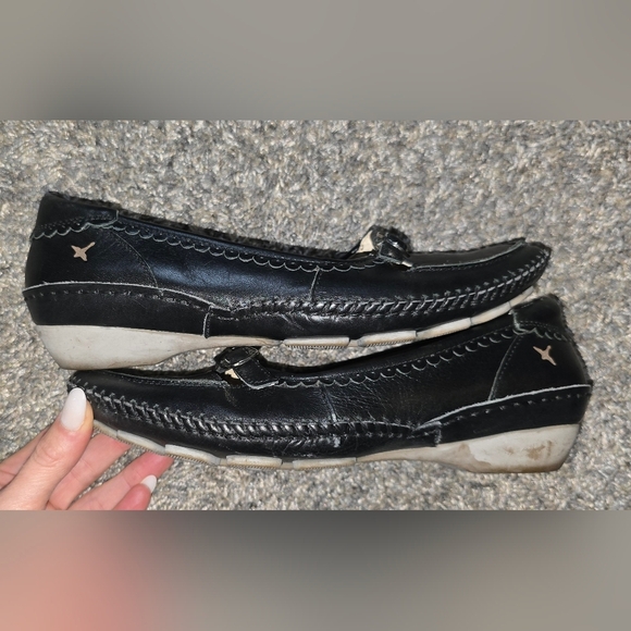 The Pikolinos Prygos Leather Laceless Oxford Comfort Shoes in women's size 6 - Picture 4 of 8